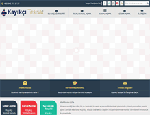 Tablet Screenshot of kayikcitesisat.com